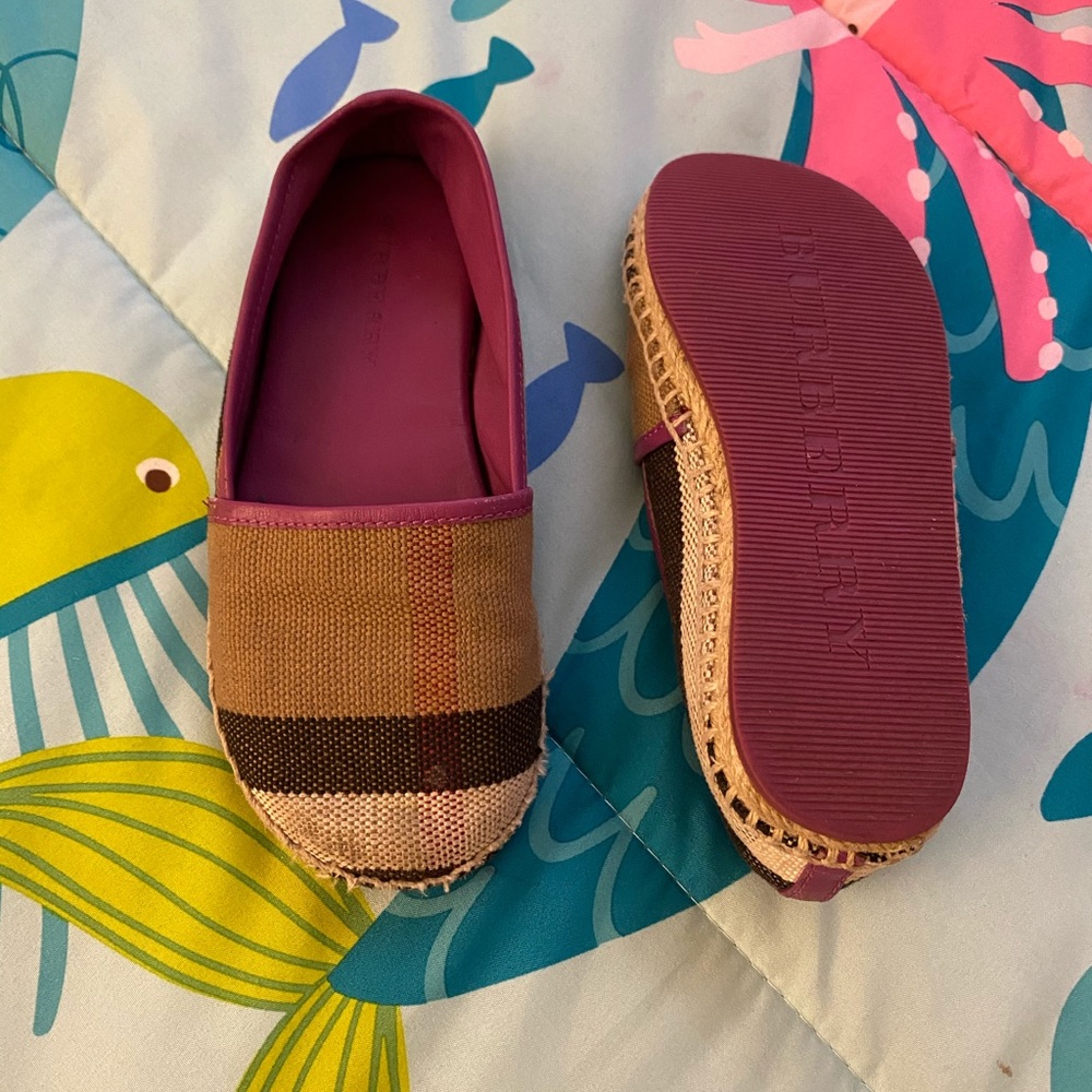 Burberry toddler espadrilles